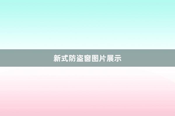 新式防盗窗图片展示